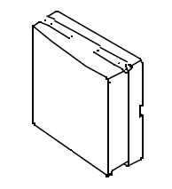 Steckdosenabdeckung links für die B 10 Serie ab Bj.2000 Bravilor Bonamat