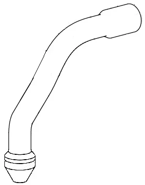 Auslaufschlauch Produktbehälter und Heißwasserausgabe Sego