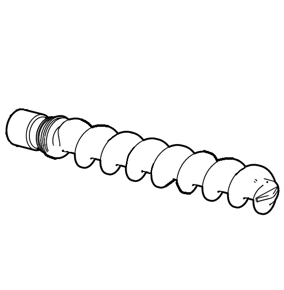 Schneckenschraube komplett