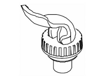 Hahnoberteil für die Heißwasserausgabe der B5HW