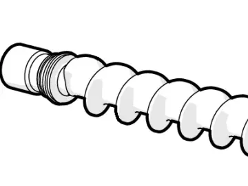 Schneckenschraube (komplett)