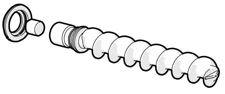 Schneckenschraube komplett